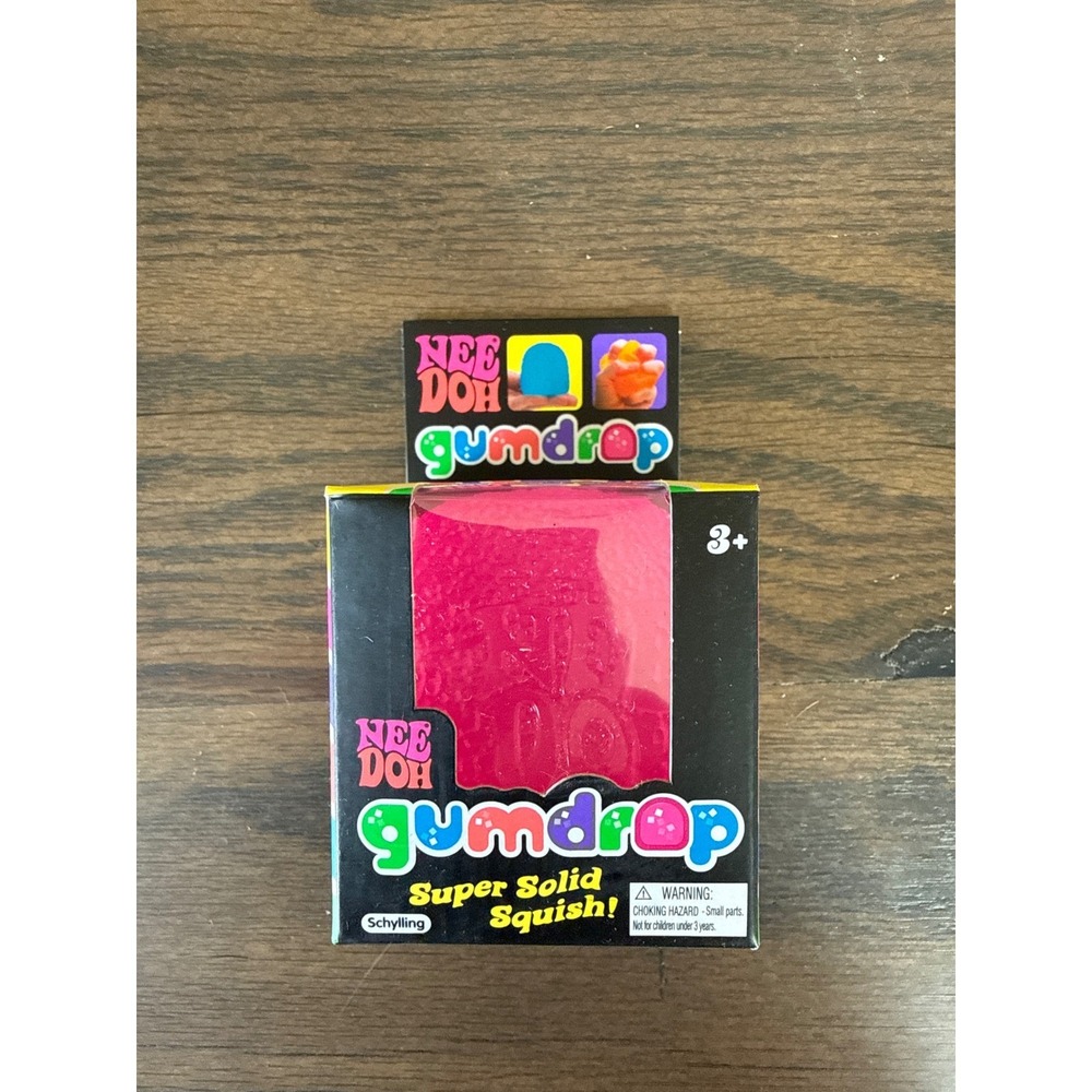 Authentic Schylling Nee Doh Squish Needoh Gum Drop Pink Factory Sealed